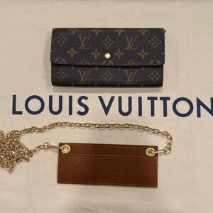 🎀 Louis Vuitton Sarah Long Wallet 🎀 Crossbody Ready!